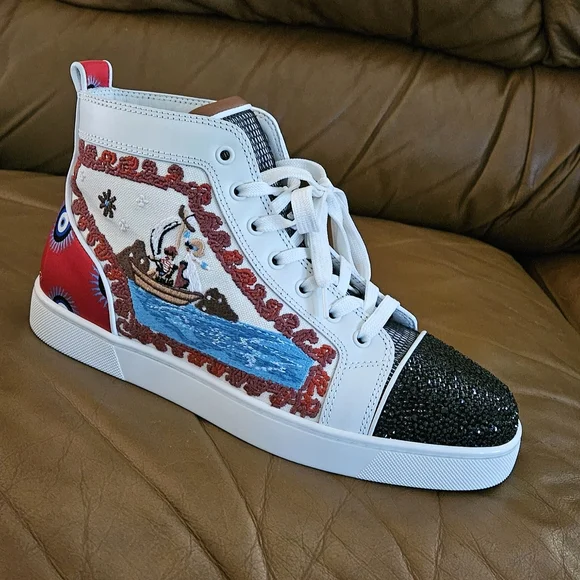 New Men's Christian Louboutin NO LIMIT GREEK High-End Luxury Shoes Sz 7.5 US - Picture 6 of 16